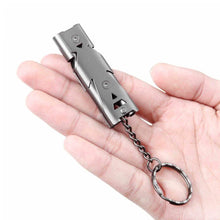 Load image into Gallery viewer, Stainless Emergency Outdoor Survival Whistle
