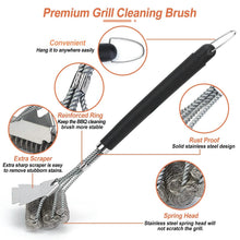 将图片加载到图库查看器,Stainless Steel BBQ Grill Cleaning Brush