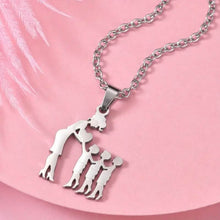Load image into Gallery viewer, Stainless Steel Heartfelt Mother-Daughter-Son Necklace