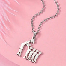Load image into Gallery viewer, Stainless Steel Heartfelt Mother-Daughter-Son Necklace