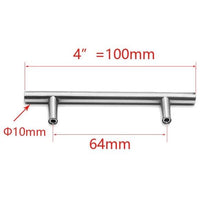 将图片加载到图库查看器,Stainless Steel Kitchen Door Cabinet T Bar Handle Pull Knob cabinet Knobs Furniture Handle Cupboard Drawer Handle Stainless Steel Hollow Bar Drawer Pulls Cupboard Knob for Kitchen Furniture Hardware