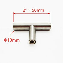 将图片加载到图库查看器,Stainless Steel Kitchen Door Cabinet T Bar Handle Pull Knob cabinet Knobs Furniture Handle Cupboard Drawer Handle Stainless Steel Hollow Bar Drawer Pulls Cupboard Knob for Kitchen Furniture Hardware