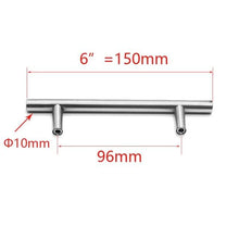 将图片加载到图库查看器,Stainless Steel Kitchen Door Cabinet T Bar Handle Pull Knob cabinet Knobs Furniture Handle Cupboard Drawer Handle Stainless Steel Hollow Bar Drawer Pulls Cupboard Knob for Kitchen Furniture Hardware