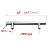 将图片加载到图库查看器,Stainless Steel Kitchen Door Cabinet T Bar Handle Pull Knob cabinet Knobs Furniture Handle Cupboard Drawer Handle Stainless Steel Hollow Bar Drawer Pulls Cupboard Knob for Kitchen Furniture Hardware