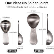 将图片加载到图库查看器,Stainless Steel Measuring Coffee Scoop
