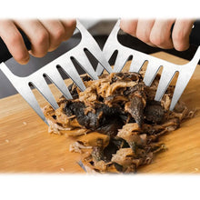 Load image into Gallery viewer, Stainless Steel Meat-Shredding Claws with Wooden Handle