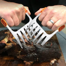 Load image into Gallery viewer, Stainless Steel Meat-Shredding Claws with Wooden Handle