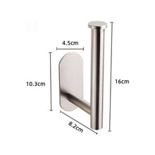 Load image into Gallery viewer, Stainless Steel Nail-free Wall Mounted Toilet Paper Holder Kitchen Tissue Paper Holder Toilet Roll Dispenser For Bathroom Toilet Paper Holder Toilet Paper roll Holder Self Adhesive+Super Glue Stainless Steel No Drilling For Bathroom Bedroom Kitchen