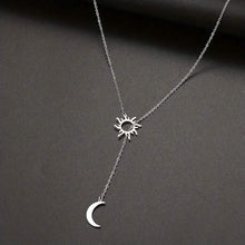Load image into Gallery viewer, Stainless Steel Sun Totem and Moon Necklace