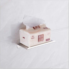 Load image into Gallery viewer, Stainless Steel Toilet Paper Holder Bathroom Wall Mount WC Paper Phone Holder Shelf Towel Roll shelf Accessories Toilet Paper Holder With Phone Shelf Aluminum Bathroom Accessories Tissue Roll Dispenser Storage Rack, Wall Mounted Modern Paper Towel Adapter