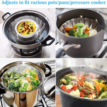 将图片加载到图库查看器,Stainless Steel Vegetable Steamer Basket