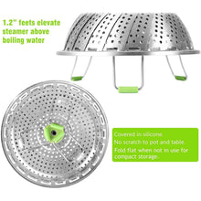 将图片加载到图库查看器,Stainless Steel Vegetable Steamer Basket