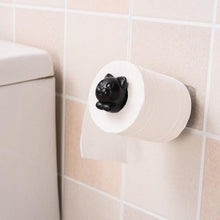 将图片加载到图库查看器,Stainless Steel Wall Toilet Paper Roll Holder Black Silver Self Adhesive Toilet Paper Holder for Bathroom Stick Wall Towel Rack