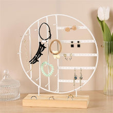 将图片加载到图库查看器,Stand Jewelry Display Organizer Earrings Pendants Bracelets Jewelry Holder With Wooden Base Earrings Storage Rack Metal Jewelry Storage Stand Necklace Rack Ornaments Display Stand Shopping Earring Stand