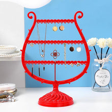 将图片加载到图库查看器,Stand Jewelry Display Organizer Earrings Pendants Bracelets Jewelry Holder With Wooden Base Earrings Storage Rack Metal Jewelry Storage Stand Necklace Rack Ornaments Display Stand Shopping Earring Stand