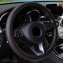 Load image into Gallery viewer, Steering Wheel Cover Braid On The Steering Wheel Cover Auto Car Steering Wheel Cover Wear-resistant Anti-slip Car Accessories Microfiber Breathable Wheel Cover Car Accessories Warm Steering Wheel Cover Winter Cool Summer Cover Interior