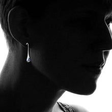 Load image into Gallery viewer, Sterling Silver Gemstone Water Drop Earrings
