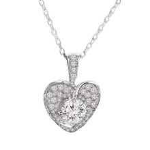 Load image into Gallery viewer, Sterling Silver Love Heart Necklaces