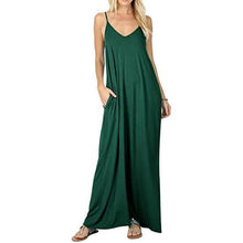 Load image into Gallery viewer, Stokeen Women's Summer Casual Plain Spaghetti Strap Maxi Dress