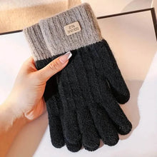 将图片加载到图库查看器,Stretch Knit Wool Full Finger Mittens