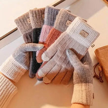 将图片加载到图库查看器,Stretch Knit Wool Full Finger Mittens