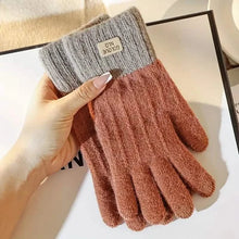 将图片加载到图库查看器,Stretch Knit Wool Full Finger Mittens