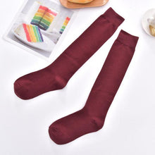 将图片加载到图库查看器,Striped Long Warm Thigh High Stockings Women's Casual Tube Thigh High Socks for School Over Knee High Socks for girls