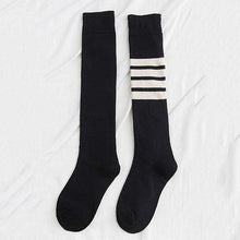 将图片加载到图库查看器,Striped Long Warm Thigh High Stockings Women's Casual Tube Thigh High Socks for School Over Knee High Socks for girls