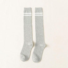 将图片加载到图库查看器,Striped Long Warm Thigh High Stockings Women's Casual Tube Thigh High Socks for School Over Knee High Socks for girls