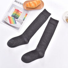将图片加载到图库查看器,Striped Long Warm Thigh High Stockings Women's Casual Tube Thigh High Socks for School Over Knee High Socks for girls