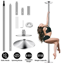Load image into Gallery viewer, Stripper Dance Pole 45mm Spinning Static Dancing Pole
