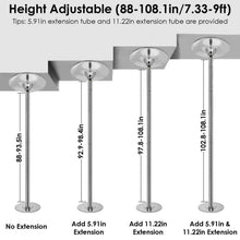 Load image into Gallery viewer, Stripper Dance Pole 45mm Spinning Static Dancing Pole