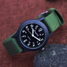 将图片加载到图库查看器,Students Learning Time Quartz Watches Girls Water Resistant Gifts Clock Kids Canvas Fashion Wristwatches Dark Watches For Men Waterproof Field Outdoor Sport Mens Wristwatch With Nylon Band