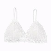 Load image into Gallery viewer, Stunning Women's French Style Lace Bra Girls Triangle Cup Lingerie With Deep V Wireless Underwear Soft Thin Seamless Bra