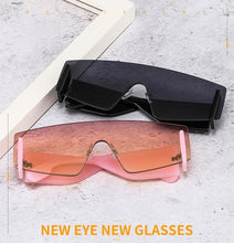 Load image into Gallery viewer, Stylish Big Rimless Classic Sunglasses In Square Shape For Women & Men New Oversize & Retro Style Sunglasses Rectangle Shape Eyewear Shades Oversized Fashion Sunglasses For Women