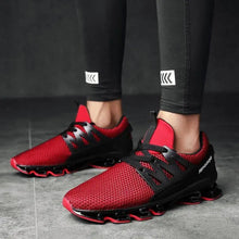将图片加载到图库查看器,Stylish Black Mens Soft Casual Sneakers Breathable Comfort Sport Elegant Men Sneakers