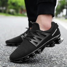 将图片加载到图库查看器,Stylish Black Mens Soft Casual Sneakers Breathable Comfort Sport Elegant Men Sneakers