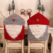 将图片加载到图库查看器,Stylish Chair Covers Christmas Santa Claus Chair Back Cover Christmas Dining Dinner Table Decoration New Year Party Supplies Dining Table Decoration for Home New Year Party