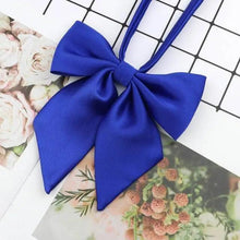 Load image into Gallery viewer, Stylish Colorful Women‘s Shirts Bowtie Ladies Girl School Wedding Party Bowtie For Women Adjustable Pre-tied Solid Color Handmade Bowties for Women