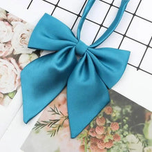 Load image into Gallery viewer, Stylish Colorful Women‘s Shirts Bowtie Ladies Girl School Wedding Party Bowtie For Women Adjustable Pre-tied Solid Color Handmade Bowties for Women
