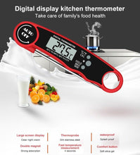 Load image into Gallery viewer, Stylish Instant Read Meat Thermometer Waterproof Ultra Fast Digital Food Water Milk Thermometer With Backlight & Calibration Digital Food Probe for Kitchen Outdoor Grilling And BBQ