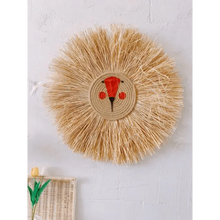 Load image into Gallery viewer, Stylish Interior Hand Woven Cartoon Lion Hanging Decorations Cotton Thread Weaving Animal Head Ornament Children room Wall Hanging