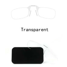 Load image into Gallery viewer, Stylish Polarized Legless Clamp Nose Reading Lightweight Glasses For Men And Women Unique Design Portable Glasses Case Can Be Attached To The Mobile Phone Case Anti Blue Light Glasses ectangular Reading Glasses