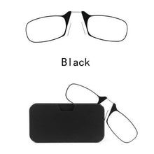 Load image into Gallery viewer, Stylish Polarized Legless Clamp Nose Reading Lightweight Glasses For Men And Women Unique Design Portable Glasses Case Can Be Attached To The Mobile Phone Case Anti Blue Light Glasses ectangular Reading Glasses