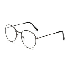 Load image into Gallery viewer, Stylish Reading Glasses With Metal Round Frame For Men & Women Blue Light Blocking Glasses for Women Men Round Metal Frame Clear Lens Computer Eyeglasses