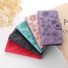 Load image into Gallery viewer, Stylish Wallet Flip Cover Embossing Credit Cards Slot Pockets PU Leather Wallet Cover For Xiaomi Redmi Note 9 7 8 Pro 9A 7A 9C 8T 6 Leather Flip Book Case For Red MI 11 Note 10 9T 5 9S Po co X3 NFC M3 M4 4X Cover