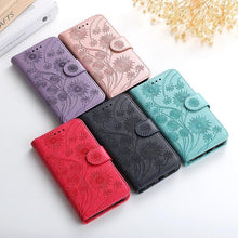Load image into Gallery viewer, Stylish Wallet Flip Cover Embossing Credit Cards Slot Pockets PU Leather Wallet Cover For Xiaomi Redmi Note 9 7 8 Pro 9A 7A 9C 8T 6 Leather Flip Book Case For Red MI 11 Note 10 9T 5 9S Po co X3 NFC M3 M4 4X Cover