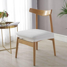 将图片加载到图库查看器,Stylish Waterproof Stretch Chair Seat Cover Elastic Seat Covers For Dining Room Chairs Home Simple Seat Covers For Chairs Soft Removable Dining Chair Slipcovers Stretch Solid Chair Covers Protectors for Dining Room Kitchen Chairs