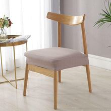 将图片加载到图库查看器,Stylish Waterproof Stretch Chair Seat Cover Elastic Seat Covers For Dining Room Chairs Home Simple Seat Covers For Chairs Soft Removable Dining Chair Slipcovers Stretch Solid Chair Covers Protectors for Dining Room Kitchen Chairs