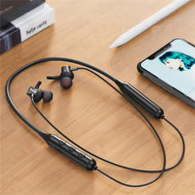 Load image into Gallery viewer, Stylish Wireless Bluetooth Earphones Magnetic Sports Running Headset IPX5 Waterproof Noise Cancelling Stereo Magnetic Earphones With Mic For Workout Running Gym